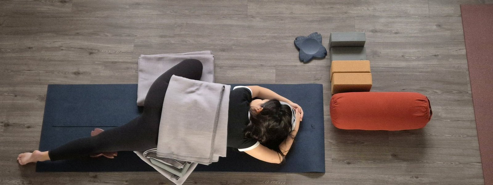A private session at the Yoganic studio